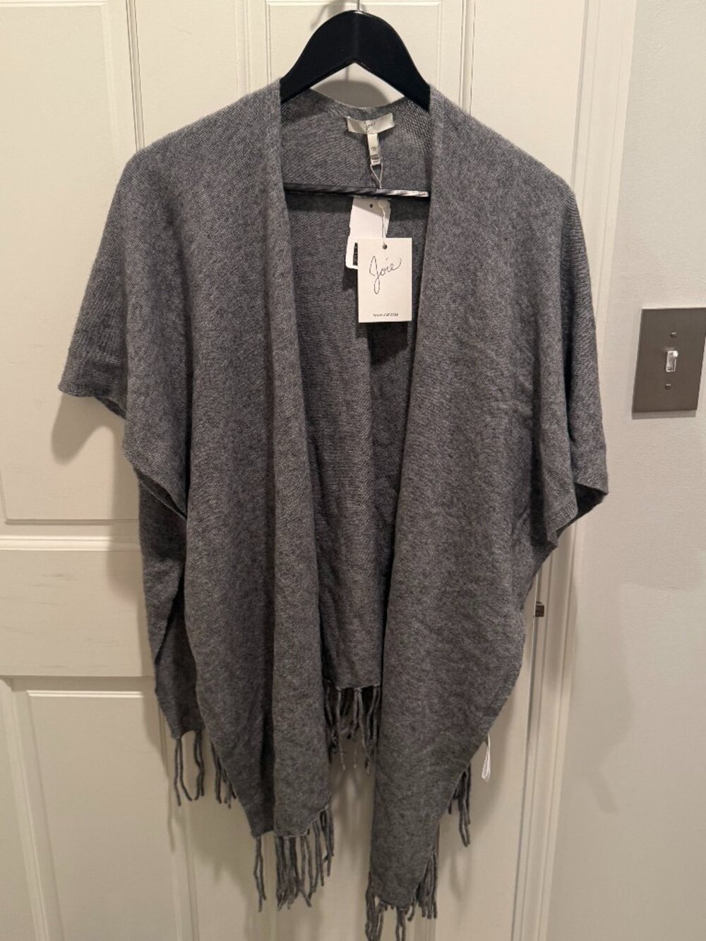 Joie Grey Cardigan Wrap Poncho (New)
